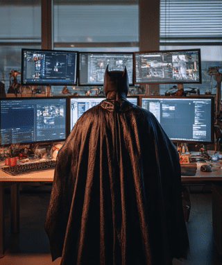 Professional automation specialist working on solutions